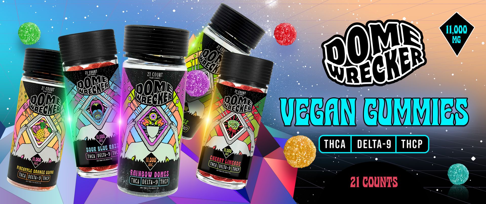 Domewrecker D9 Gummies 11000mg